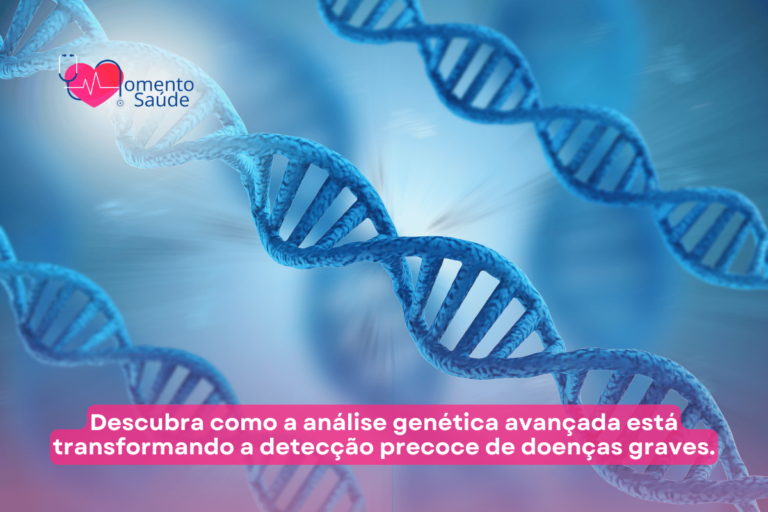 Imagem de DNA + subtítulo
