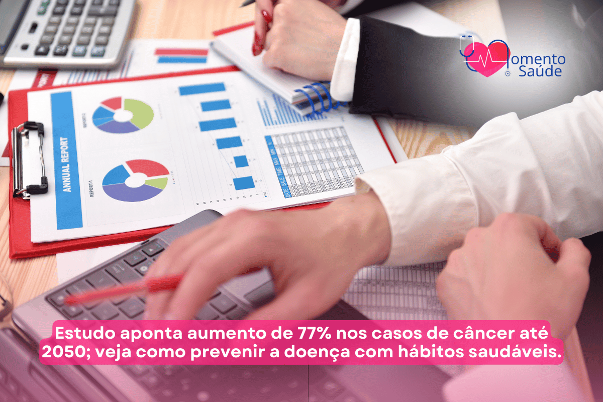 Pessoas estudando gráfico + subtítulo